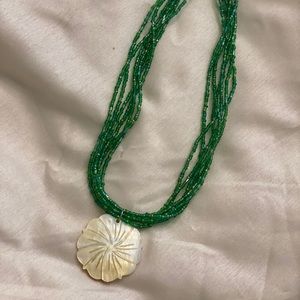 Green Shell Necklace